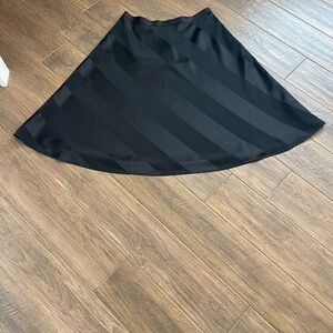 Talbots black satiny A-line skirt, size 14